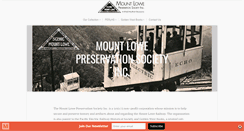 Desktop Screenshot of mountlowe.org